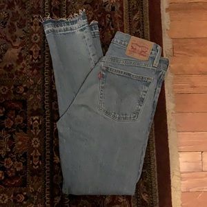 Levi 501 Skinny Light Wash Jeans